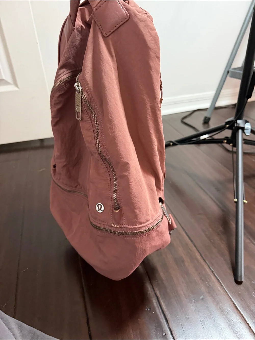 Lululemon Blush dusty pink Everyday Backpack flaws